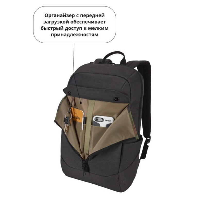 Рюкзак для ноутбука Thule lithos Backpack 20L черный